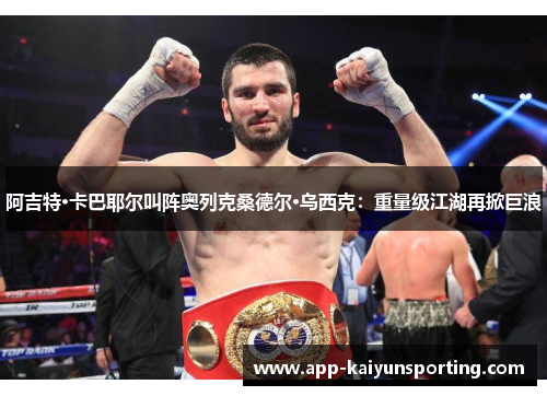 阿吉特·卡巴耶尔叫阵奥列克桑德尔·乌西克：重量级江湖再掀巨浪